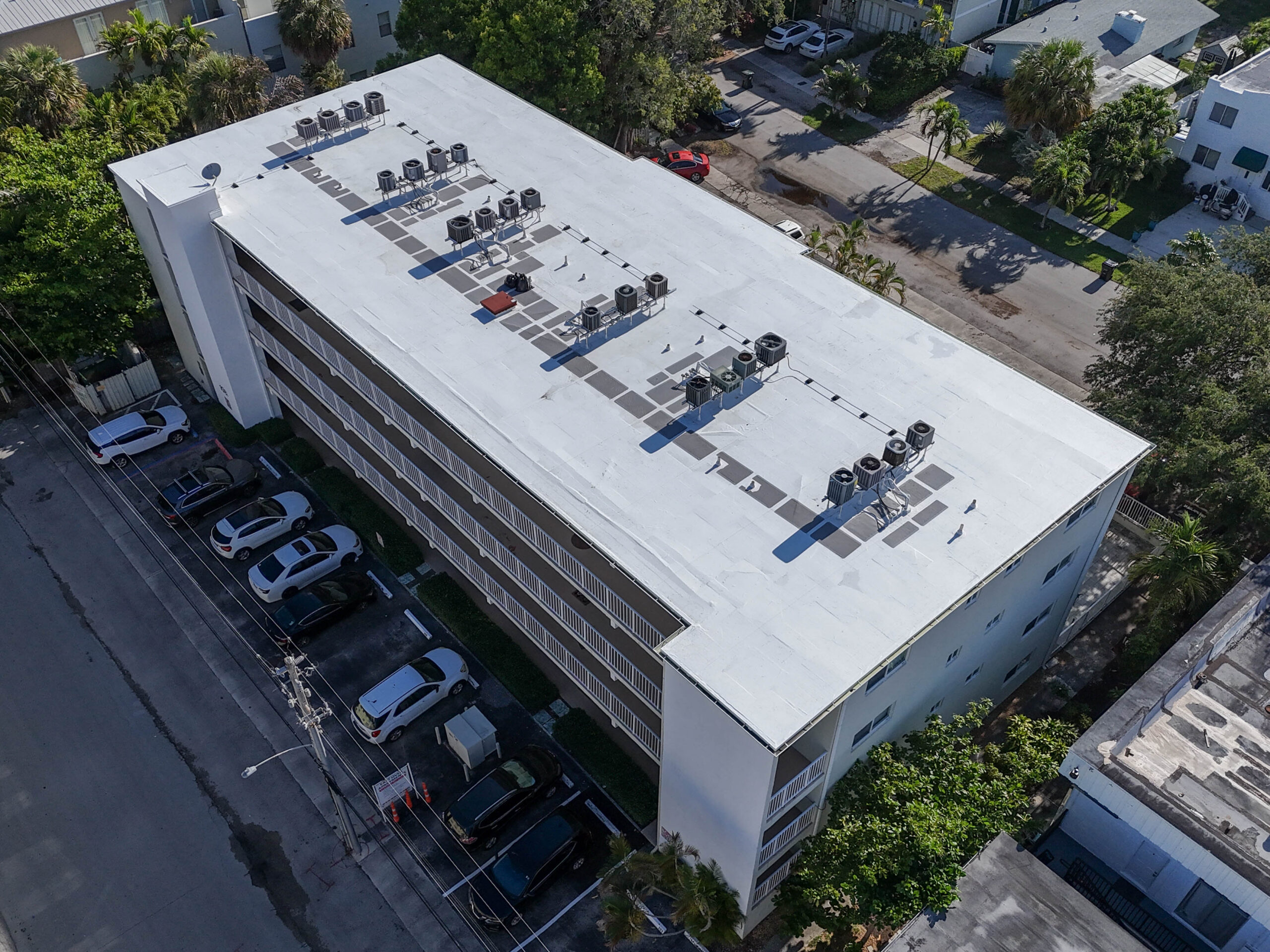 Licensed commercial roofing replacement project in Hollywood FL by Rainbow Roofing Solutions LLC