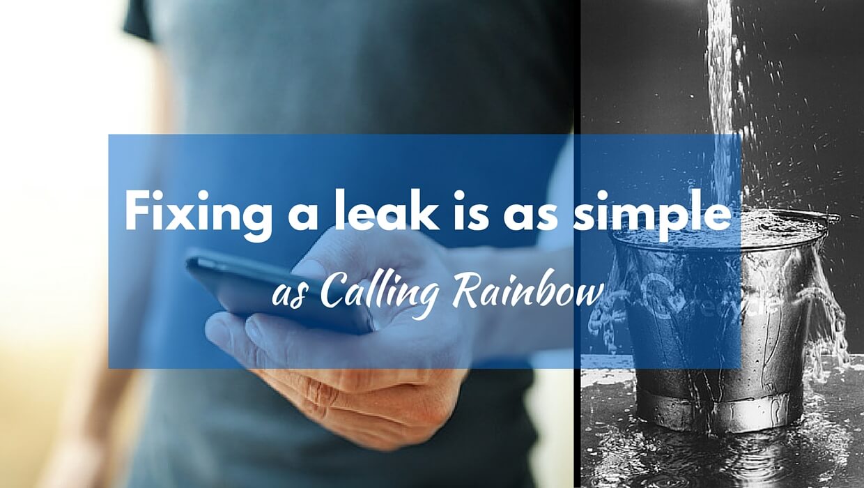 Fixing a leak is simple - Rainbow Roofing