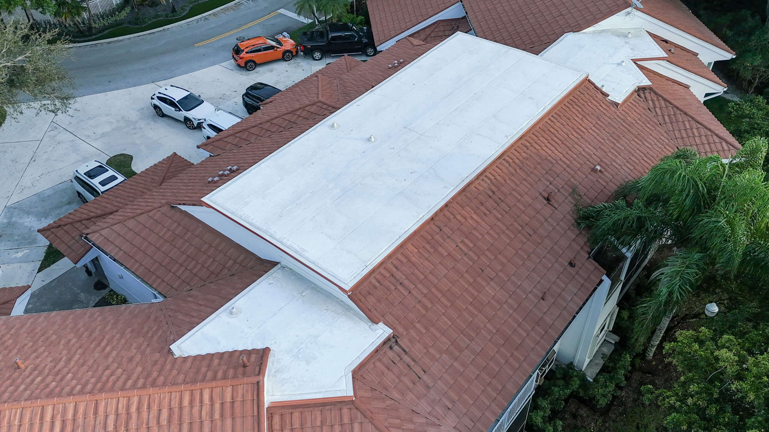 Commercial roof restoration coating in Fort Lauderdale, Florida