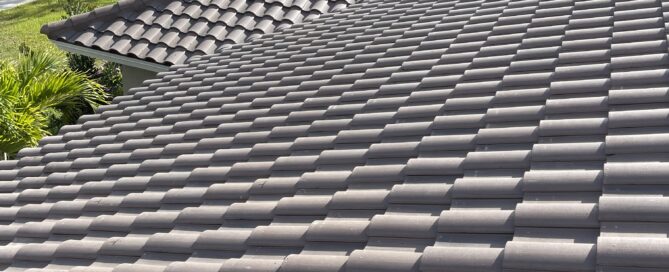 Residential roof in Lighthouse Point, Florida repaired by Rainbow Roofing Solutions, LLC