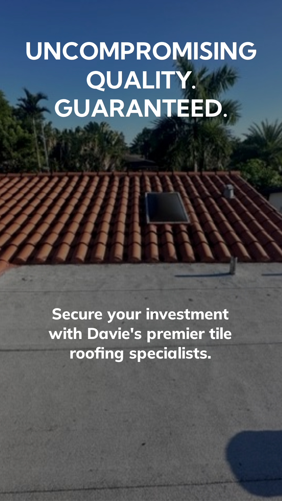 Rainbow Roofing Solutions crew performing a residential roof replacement in Davie, Florida,